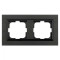 Рамка 2-я антрацит QUANTUM (405-350000-226) Horoz Electric