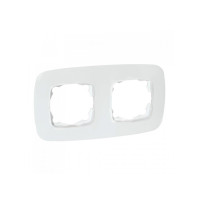 Рамка 2-я белая ELA (112-007-0012-010) Horoz Electric