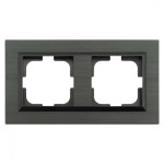 Рамка 2-а сірий магніт QUANTUM (405-310000-226) Horoz Electric