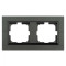 Рамка 2-я серый магнит QUANTUM (405-310000-226) Horoz Electric
