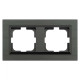 Рамка 2-а сірий магніт QUANTUM (405-310000-226) Horoz Electric