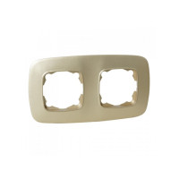 Рамка 2-я золотая ELA (112-007-0012-030) Horoz Electric