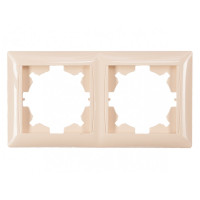 Рамка 2-х горизонтальная крем 3322 PRIMERA LUXEL