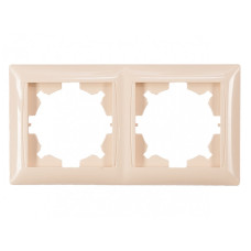 Рамка 2-х горизонтальная крем 3322 PRIMERA LUXEL