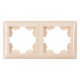 Рамка 2-х горизонтальная крем 3322 PRIMERA LUXEL