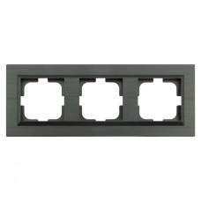 Рамка 3-я серый магнит QUANTUM (405-310000-227) Horoz Electric