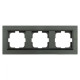 Рамка 3-а сірий магніт QUANTUM (405-310000-227) Horoz Electric