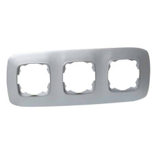 Рамка 3-я серебряная ELA (112-007-0013-020) Horoz Electric