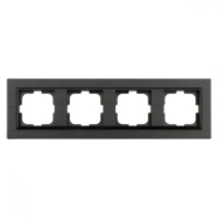 Рамка 4-я антрацит QUANTUM (405-350000-228) Horoz Electric
