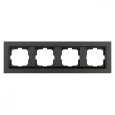 Рамка 4-я антрацит QUANTUM (405-350000-228) Horoz Electric