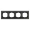 Рамка 4-я антрацит QUANTUM (405-350000-228) Horoz Electric
