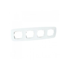 Рамка 4-я белая ELA (112-007-0014-010) Horoz Electric