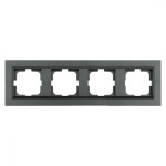 Рамка 4-а сірий магніт QUANTUM (405-310000-228) Horoz Electric