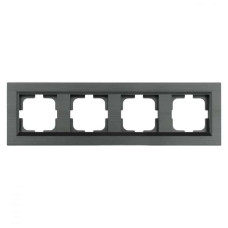 Рамка 4-я серый магнит QUANTUM (405-310000-228) Horoz Electric
