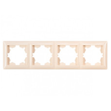 Рамка 4-х горизонтальная крем 3324 PRIMERA LUXEL