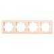 Рамка 4-х горизонтальная крем 3324 PRIMERA LUXEL