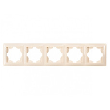 Рамка 5-х горизонтальная крем 3325 PRIMERA LUXEL