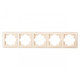 Рамка 5-на горизонтальна крем 3325 PRIMERA LUXEL