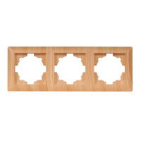 Рамка 3-х горизонтальная 3823 PRIMERA сосна LUXEL