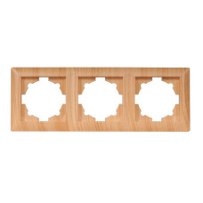 Рамка 3-х горизонтальная 3823 PRIMERA сосна LUXEL