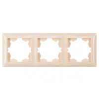 Рамка 3-х горизонтальная крем 3323 PRIMERA LUXEL