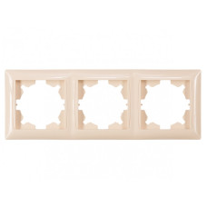 Рамка 3-х горизонтальная крем 3323 PRIMERA LUXEL