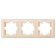 Рамка 3-на горизонтальна крем 3323 PRIMERA LUXEL