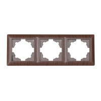 Рамка 3-я горизонтальная вишня PRIMERA 3923 LUXEL