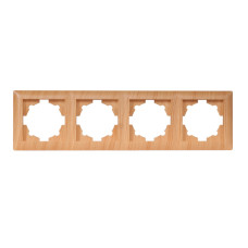 Рамка 4-х горизонтальная 3824 PRIMERA сосна LUXEL