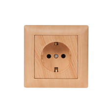 Розетка 1-я с/з 3804 PRIMERA сосна LUXEL