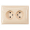 Розетка 2-х б/з крем 3307 PRIMERA LUXEL