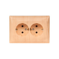 Розетка 2-я с/с 3808 PRIMERA сосна LUXEL