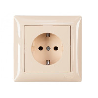 Розетка 1-я с/з крем 3304 PRIMERA LUXEL
