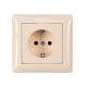 Розетка 1-я с/з крем 3304 PRIMERA LUXEL