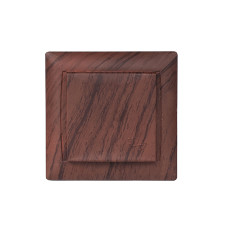 Розетка 1-я с/з с крышкой вишня PRIMERA 3911 LUXEL