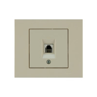 Розетка ТФ кремовая GRANO (400-020300-221) Horoz Electric