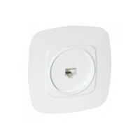 Розетка встроенная ТФ белая ELA (112-007-0010-010) Horoz Electric