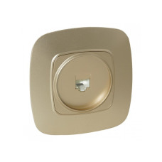 Розетка встроенная ТФ золотая ELA (112-007-0010-030) Horoz Electric