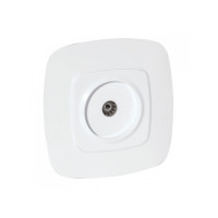 Розетка встроенная ТВ белая ELA (112-007-0009-010) Horoz Electric