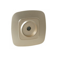 Розетка встроенная ТВ золотая ELA (112-007-0009-030) Horoz Electric