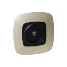 Розетка встроенная ТВ золотая+черная ELA (112-007-0009-040) Horoz Electric