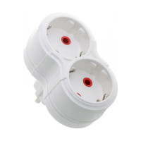 Двойник NEOMAX NX1012 с заземлением белый