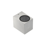 Фасадный светильник GTV TIAGO одинарный серый квадрат  LD-TIAGOGU10J-01KW