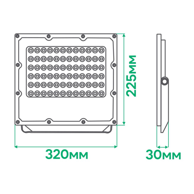 Светодиодный прожектор ARDERO LL-3150ARD 150W 18000Lm 6500K серый IP65 (80029)