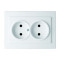 Розетка двухместная б/з NILSON Touran Белый 24111024