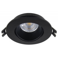 Точечный светильник LUXEL GU5.3 IP20 круг черный DP-01B