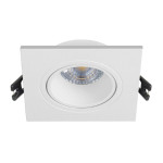 Точечный светильник LUXEL GU5.3 IP20 квадрат белый DP-02W