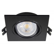Точечный светильник LUXEL GU5.3 IP20 квадрат черный DP-07B