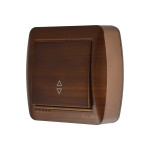 Вимикач 1-ий прохідний Античний Махагон 711-0500-105 DEMET 