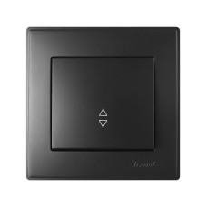 Выключатель 1-й проходной антрацит 705-4242-105 LESYA